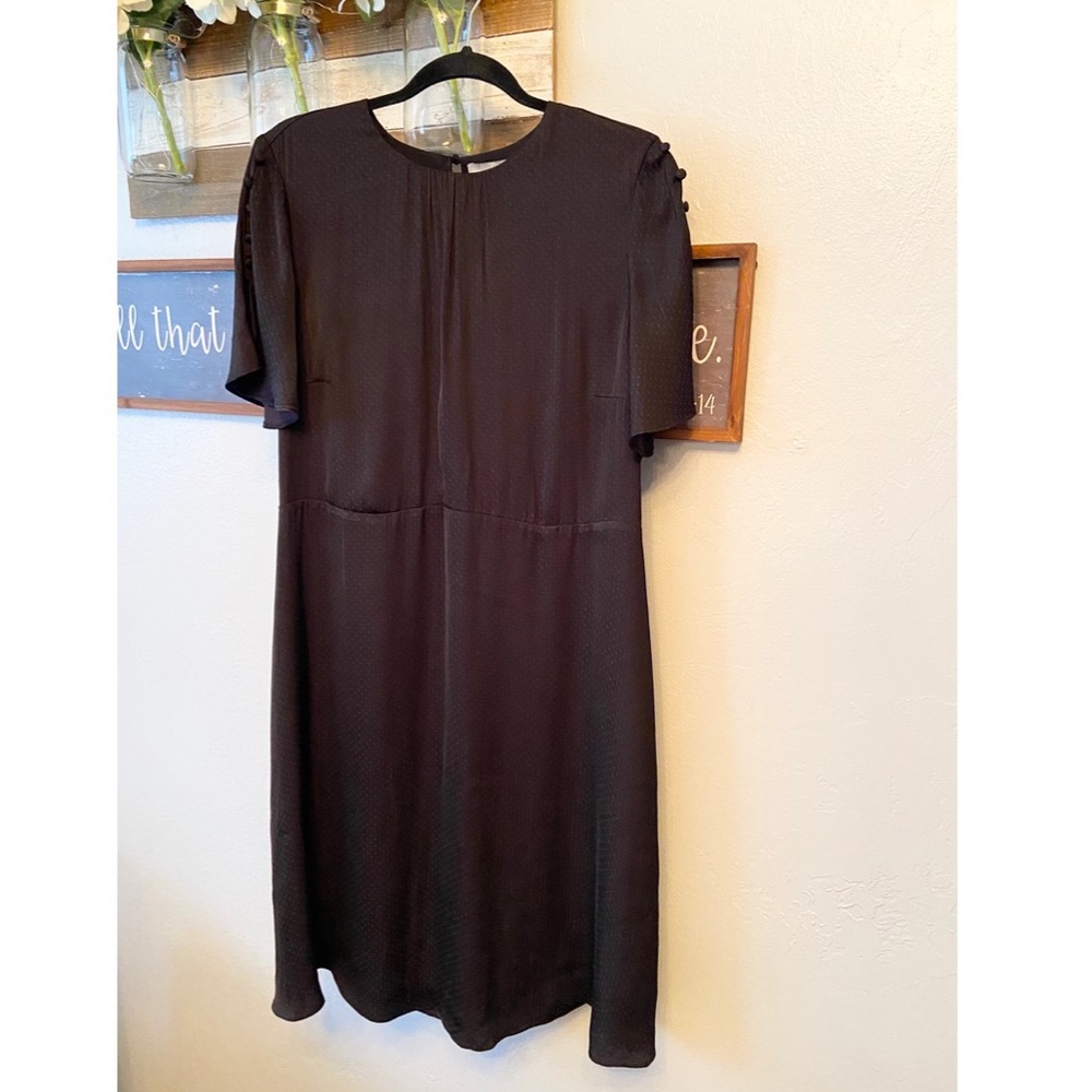 H&M Midi Dress with Button Detail on Sleeves